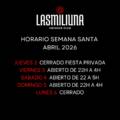HORARIO SEMANA SANTA 2026